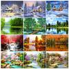 5D DIY Diamond Painting Landscape Full Square/Round Diamond Embroidery Cross Stitch Kit Mosaic Picture Rhinestone Decoration Gift