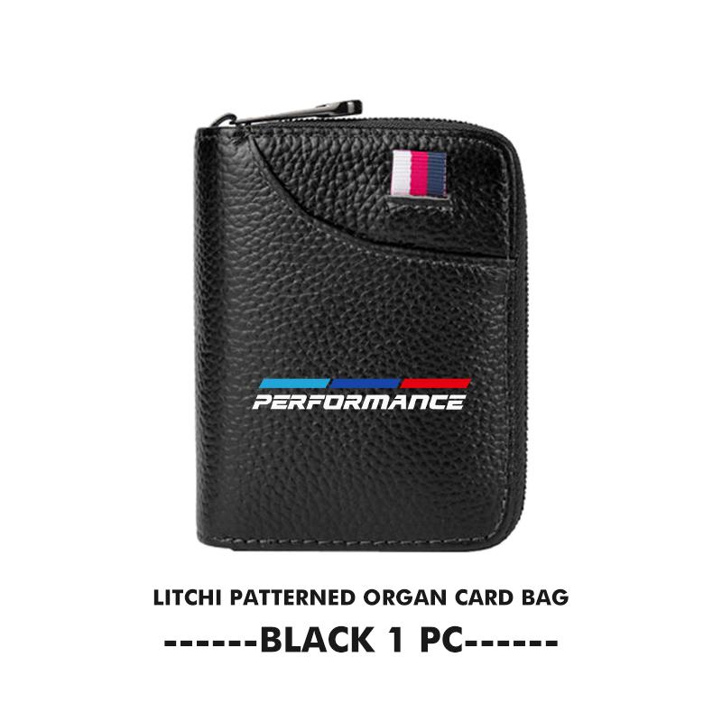 ZDNE2 For BMW Car Logo Card Holder Coin Wallet ID Card Driver License Organizer Holder 1 2 3 5 7 Series X1 X2 X3 X4 X5 X6 G20 G30 G11