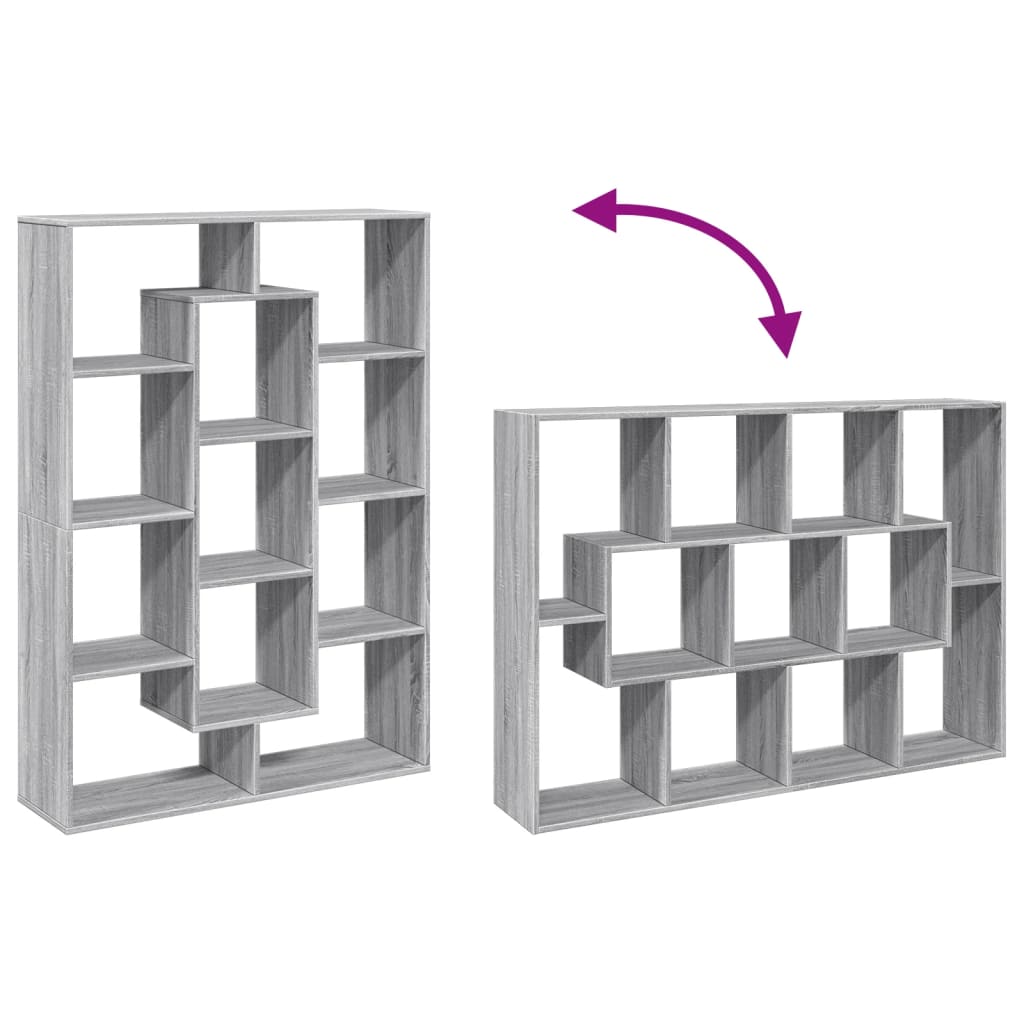 Bookshelf Gray Sonoma 102 x 29 x 143 cm Particleboard
