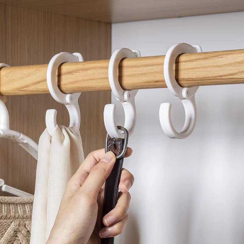 Plastic Multi-Purpose Coat Rack Hooks S Hanging Hooks Hangers Windproof Hook Wardrobe Kitchen Portable Hook