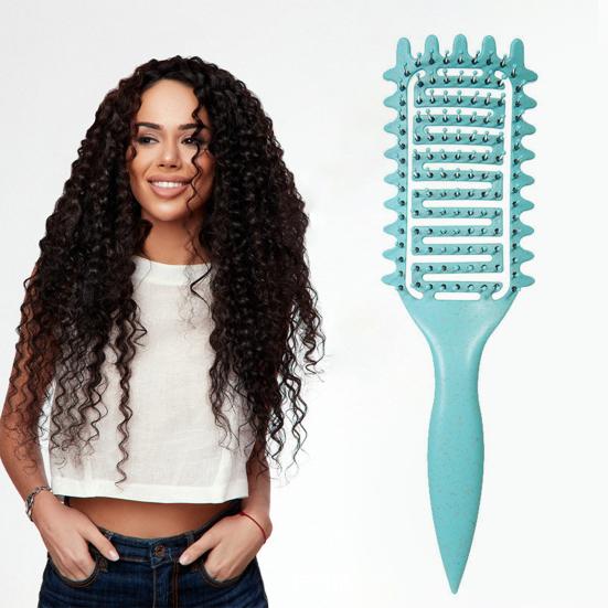 Curl Defining Hair Brush Vented Scalp Massage Air Cushion Comb Curly Hair Shaping Styling Detangling Brush Women Hairdressing Tool
