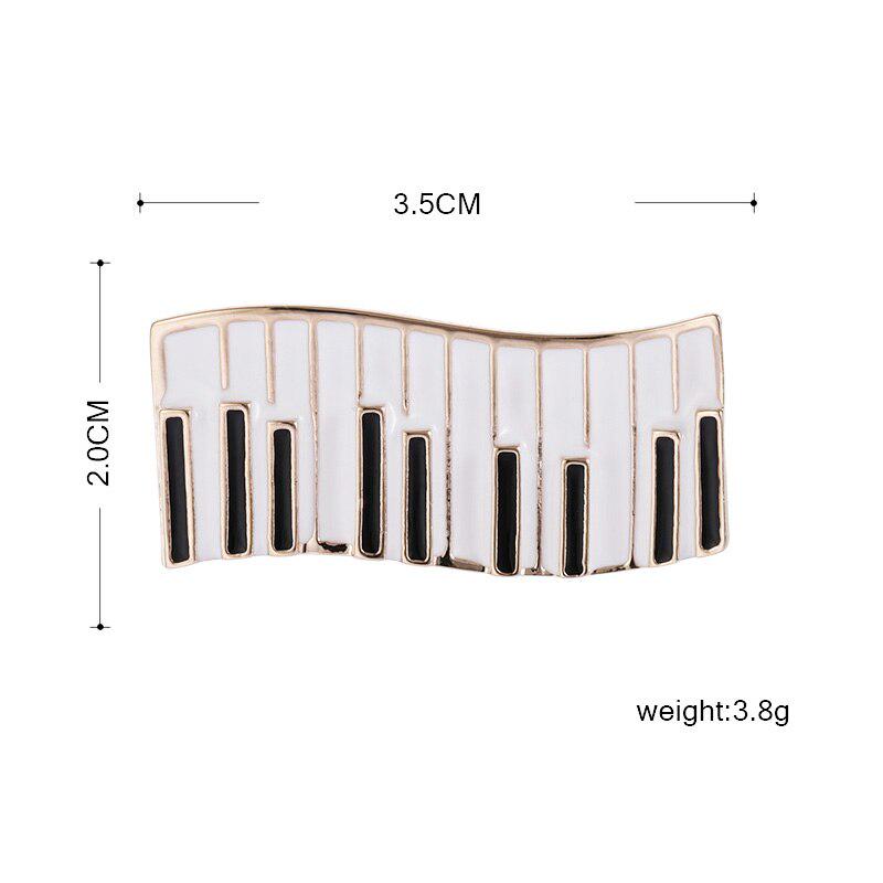 Blucome Яркая эмаль, броши на клавиатуре фортепиано, значок музыкального пианиста, Harajuku, музыкальный инструмент, нагрудные булавки, банкетные подарки для друга