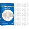 30Pcs Nose Patches Hydrocolloid Patches Blackhead Removal Deep Cleansing Pore Strips For Face Nose And Pores