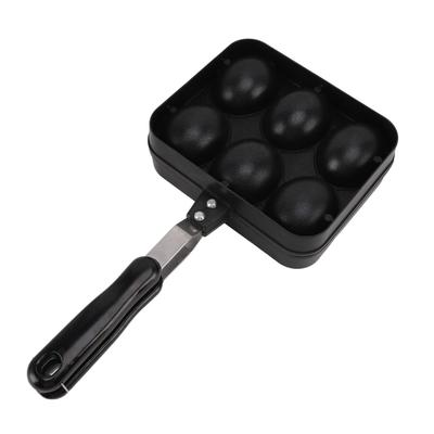 Двусторонняя сковорода для гриля Takoyaki с 6 отверстиями и антипригарным покрытием Takoyaki Grill Pan Кухня Кулинария Выпечка Торт
