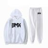 Американский рэпер DMX с принтом для мужчин и женщин, комплект толстовок, повседневная толстовка и брюки, комплект из 2 предметов, спортивный костюм большого размера, модная одежда унисекс