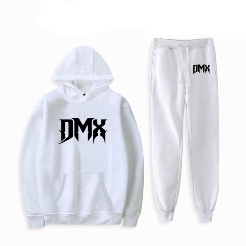 Американский рэпер DMX с принтом для мужчин и женщин, комплект толстовок, повседневная толстовка и брюки, комплект из 2 предметов, спортивный костюм большого размера, модная одежда унисекс