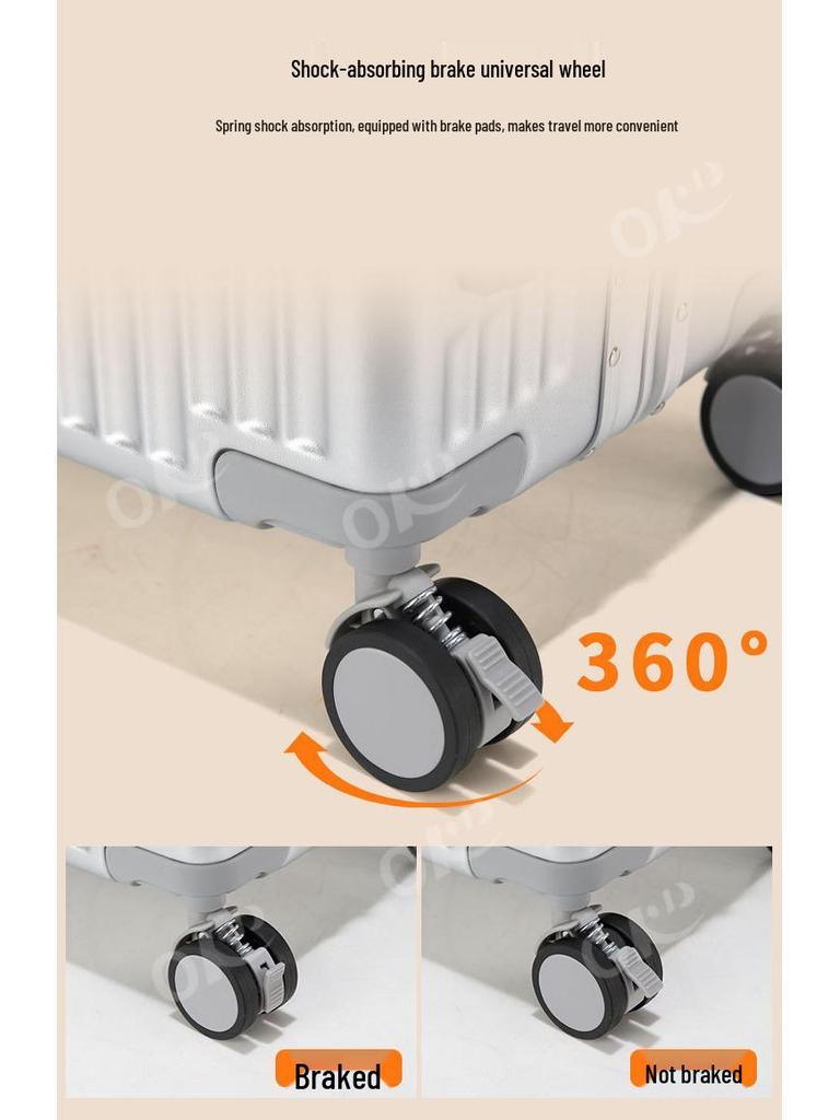 Алюминиевый чемодан с передним открытием, ударопрочный, размеры 20" и 24", для путешествий, для мужчин и женщин