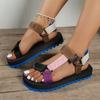 Fashion Women Summer Soft Slip Sandals Women Buckle Leisure Durable Sandals Ladies Outdoor Casual Beach Shoes Plus Size