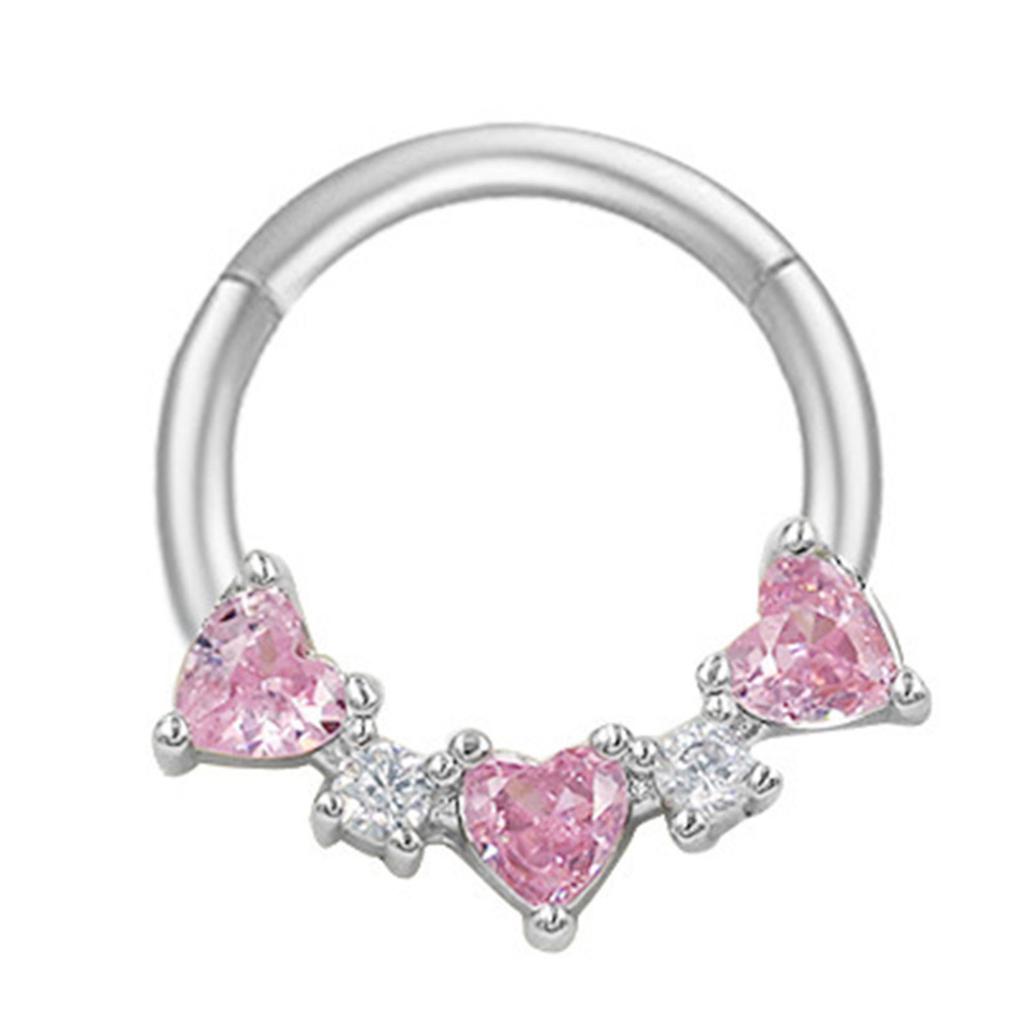 Стильное хрустальное кольцо для носа из нержавеющей стали серебристого цвета, аксессуары для пирсинга тела для вечеринок