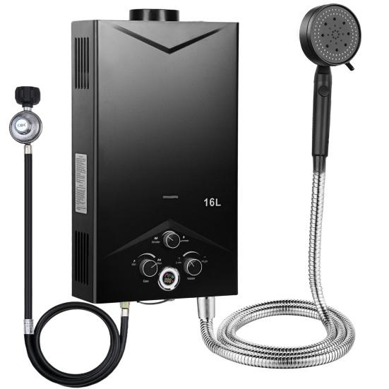 Tankless Water Heaters 4.21GPM 16L, Outdoor Portable Gas Hot Water Heaters, Fast Constant Temperature Water Heaters, Portable Water Heaters with