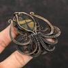 Chiastolite Pendant Copper Wire Wrapped Pendant Handmade Pendant Beautiful Octopus Pendant Gemstone Jewelry Gift For Him Copper Wire Jewelry