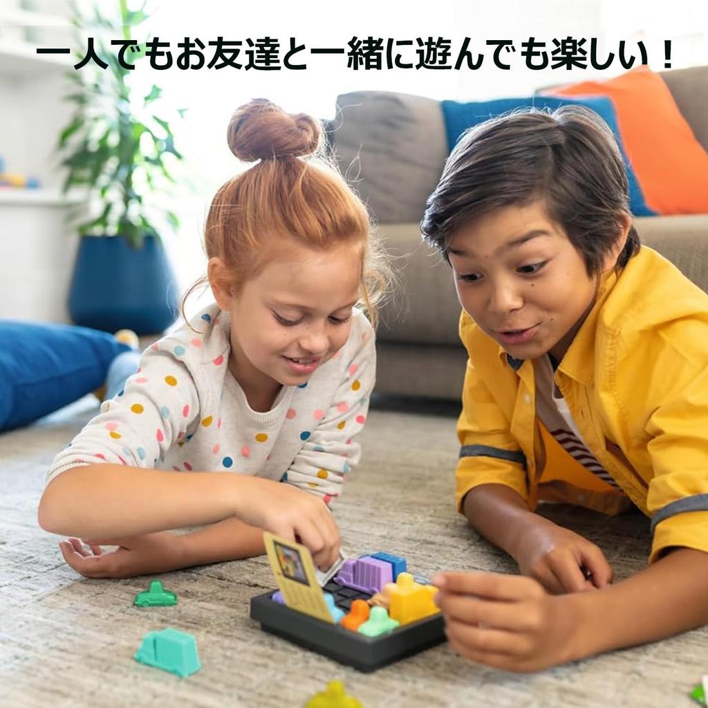 ThinkFun игра, развивающая логическое мышление, включает японские возрасты 8 и ThinkFun "Rush Hour" 76436, навыки, инструкции, вверх,