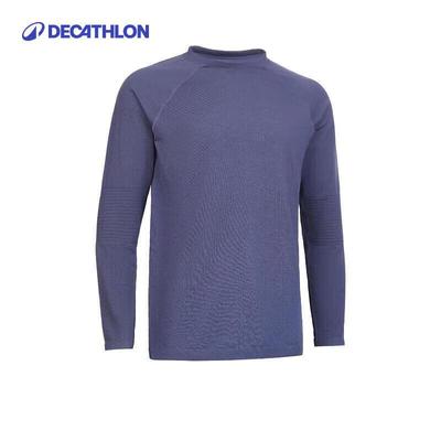 Мужская свободная футболка с длинным рукавом для аэробики и йоги Decathlon