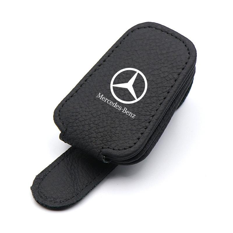 Car Glasses Sun Visor Box Auto Sunglasses Clip Card Accessories For Mercedes Benz W203 W206 W220 W205 W211 W212 W201 W210 AMG DNOPR1