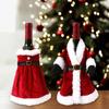 Рождественская винная бутылка, чехол, бутылка красного вина, юбка, одежда с поясом, ручная работа