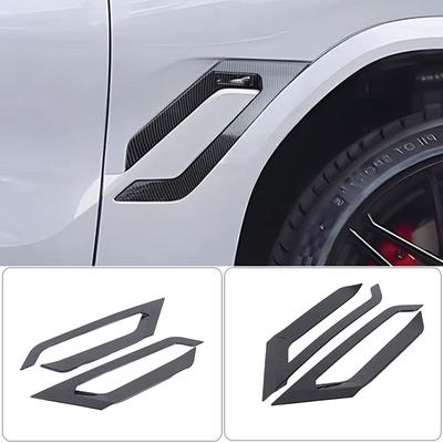 АБС-пластик с карбоновым покрытием/черный Для BMW X6 G06 2020-2026 переднее крыло боковая жабра боковой воздухозаборник накладка Декоративная накладка Аксессуары для автомобиля