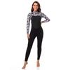 Cross Border New 3MM Diving Suit Women's One-piece Long Sleeved Pants Sunscreen Swimsuit Jellyfish Suit Snorkeling Surfing Suit