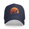 dachshund Dog Silhouette in moon gift Cap Baseball Cap rave baseball caps hat for Unisex WoUnisexs