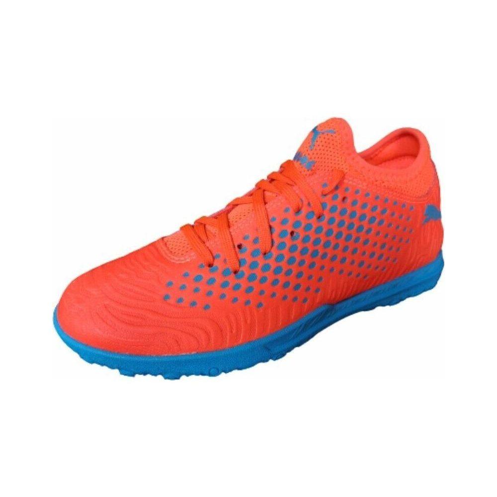 Puma Расколотые шипы Будущее 19.4 TT Jr Низкие Футбольные Бутсы Оранжевый Синий Детские 105558-01