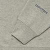 Fear of God Essentials Свитшот с высоким воротником Fw21 с светоотражающим логотипом Флисовый свитшот Унисекс Свитшот Темно-серый с овсяным оттенком FOG-FW21-188