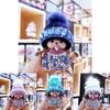 Кристаллами усыпанный брелок Monchhichi вязаная шапка норка подвеска приз в аркаде подарок для обмена