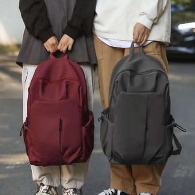 Дорожная сумка большой вместимости, рюкзак для компьютера, альпинистский рюкзак, женский, для старшеклассников, студентов колледжа, однотонный, школьный рюкзак, водонепроницаемый