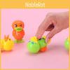 Cartoon Mini Plastic Duck Toy With Rolly Function Kids Interactive Play Car