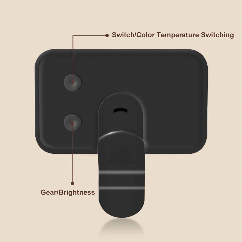 Портативный мини-светодиодный заполняющий светильник для селфи, перезаряжаемый, 3 регулируемых яркости, зажим для телефона, ноутбука, компьютера, заполняющий светильник, карманный светодиодный светильник для селфи