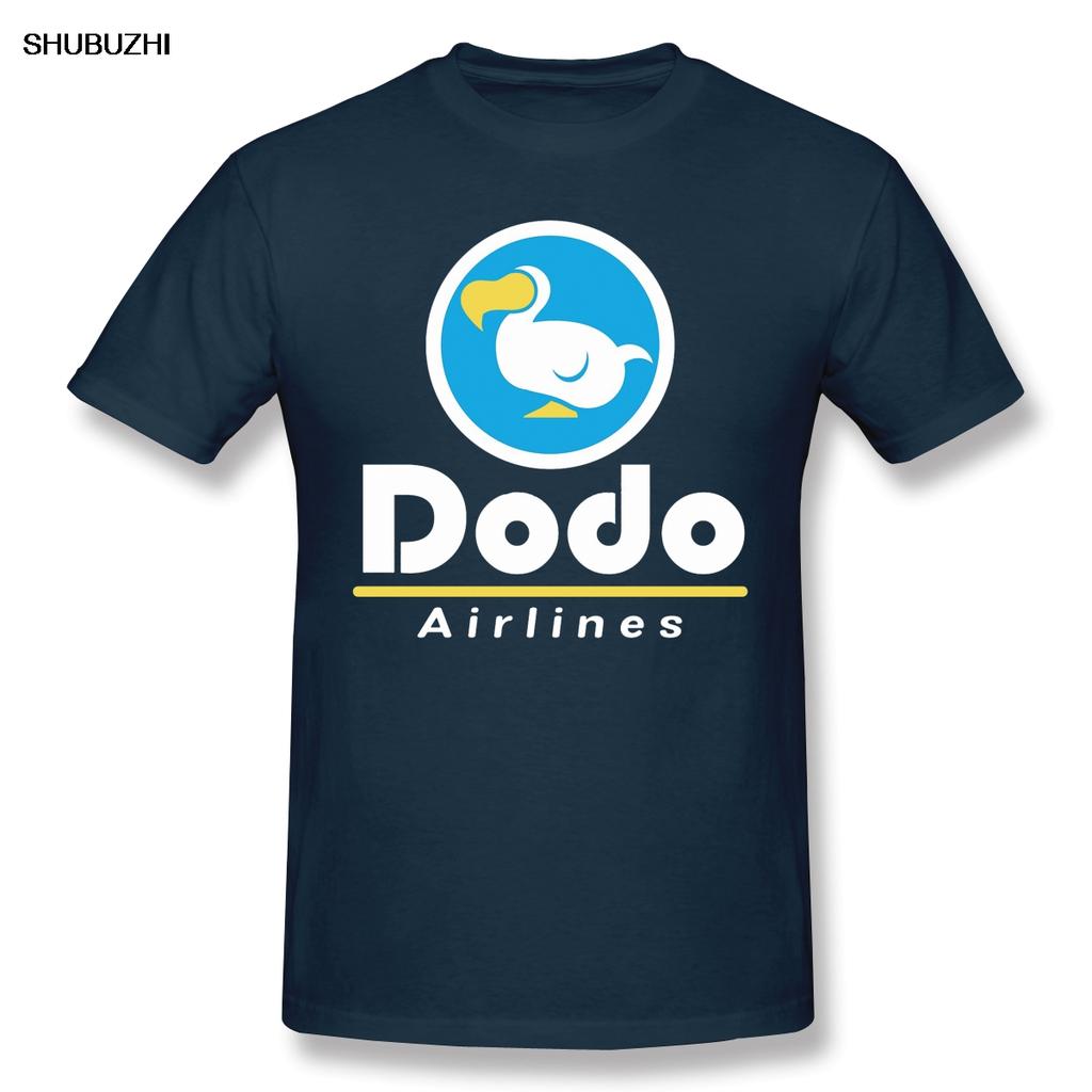 Dodo Airlines Logo Funny TShirt Men Summer O Neck Casual Cotton T Shirt Graphic Tee Animal Crossing Crew Neck Top