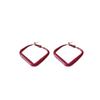 Серьги Ankola Retro Red Geometric Square - европейская и американская мода высокого класса, стиль Гонконга