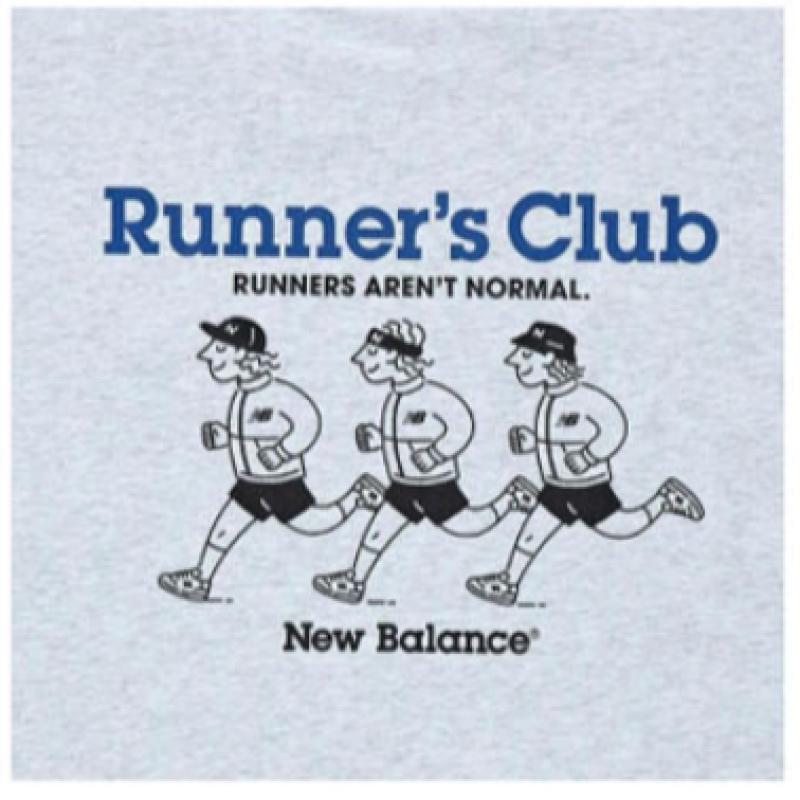 New Balance Футболка с коротким рукавом Half Club Nbned22563 Lg Nb Boy Runners Club Graphic