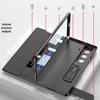 Кожаный чехол-бумажник Samsung Z Fold7 со подставкой, слотом для карт и защитной пленкой