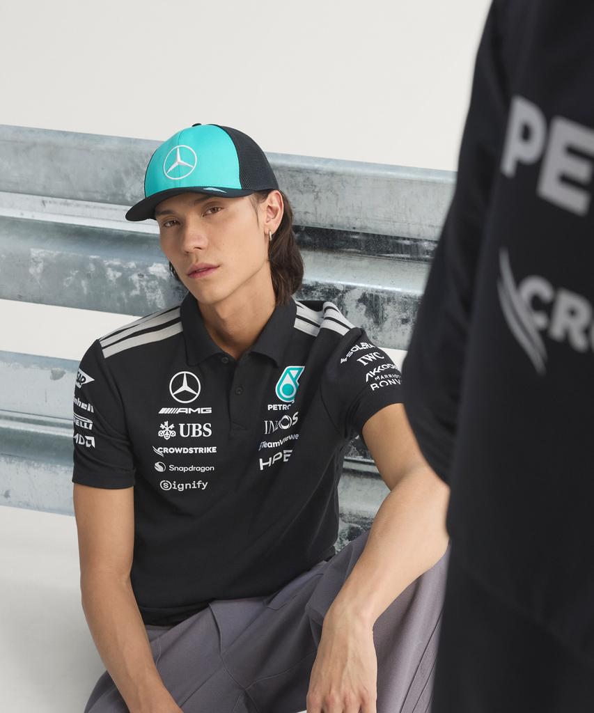 ADIDAS Mercedes-Amg F1 Team Engineer Polo Shirt - Black / Ke5523
