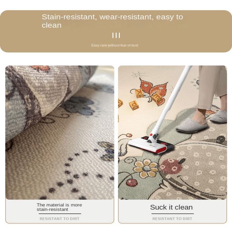 Коврик для детской комнаты, гостиной, коврик для ползания, большой размер, можно стирать в стиральной машине, коврик для чтения, игровой коврик с противоскользящим покрытием