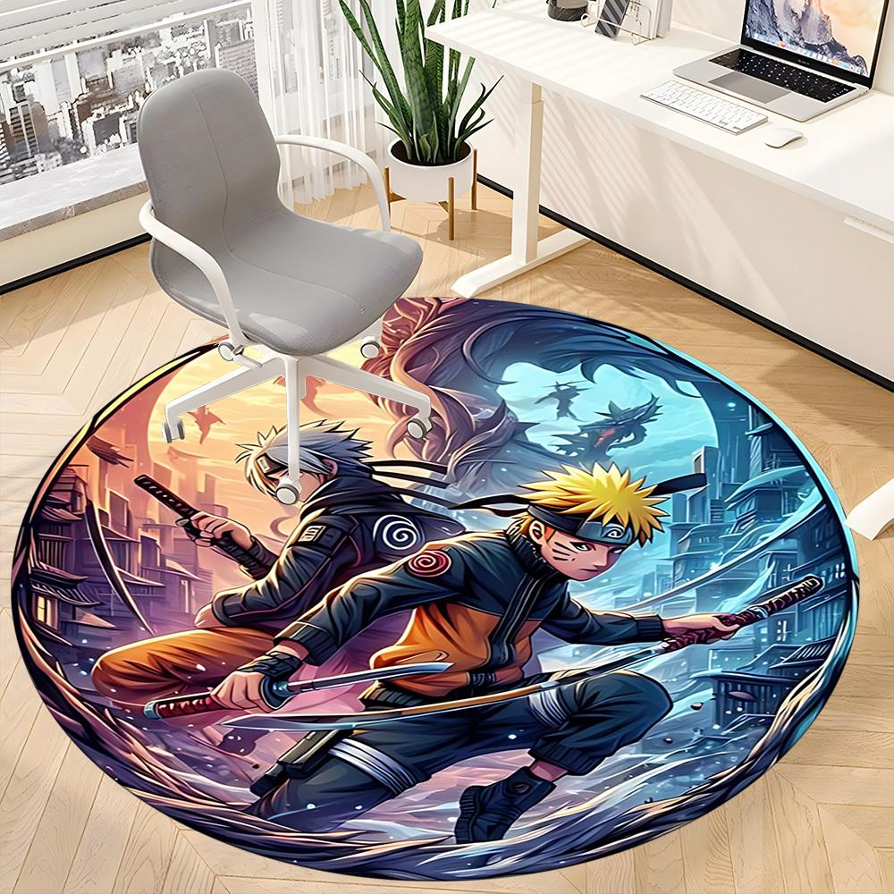 Kakashi Office Round Area Rug, Under Office Chairs Bedroom Living Room Home Decor a1022105