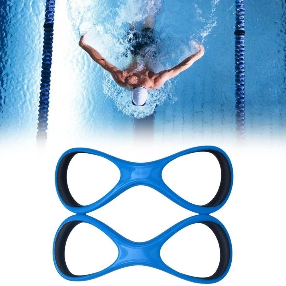 High Elbow Design Swimming Paddles 8 Shape Swim Training Paddle Webbed Glove Training Practice