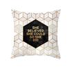 Geometric Sofa Pillow Cover Peach Skin Creative Home Office Cushion Cover Car Cushion