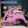 Travis Scott Pattern Bedding uilt Set uilt Cover Pillowcase Home Decoration Birthday Gift (1 * duvet cover + 2 * pillowcase without core)