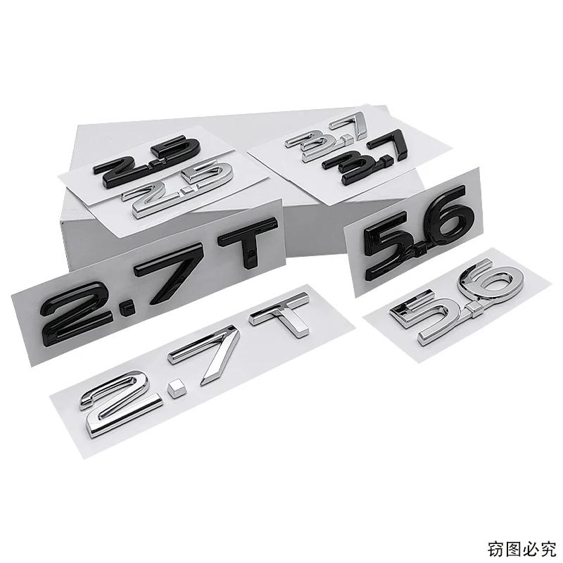 ABS Car Tail Letters Badge Rear Trunk Emblem Sticker For Infiniti 2.5 3.7 5.6 2.7T Q30 Q50 Q60 Q70 QX30 QX50 QX60 QX70 QX80 AA1