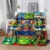 Japanese portable Dragon Cartoon Ball flannelette lightweight thin sheet sofa cover family office casual warm throw blanket.