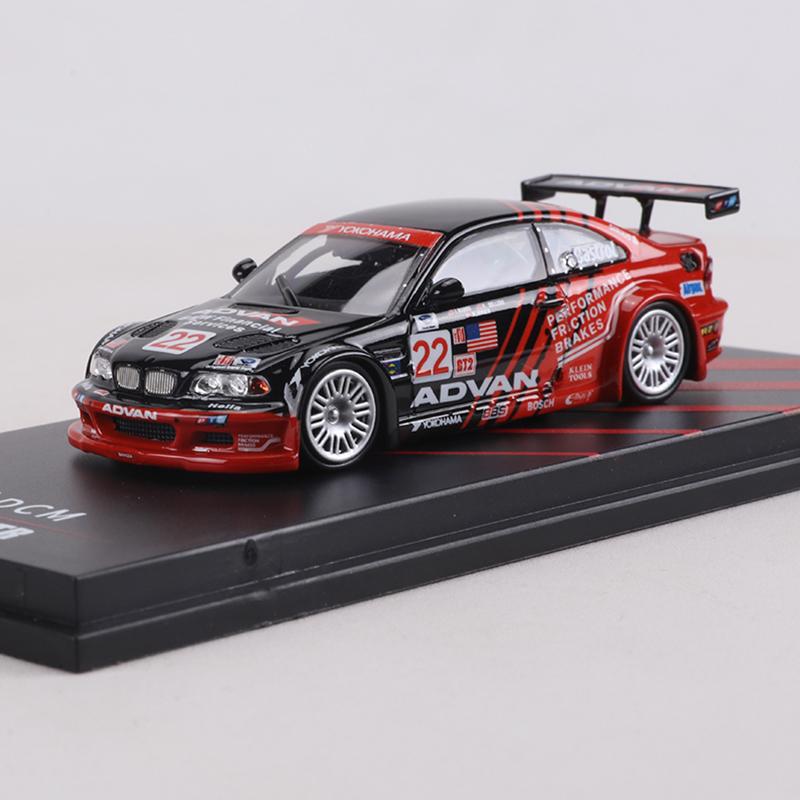 Dcm 1:64 E46 M3 Gtr Gulf/Hks/Advan Литая модель автомобиля из сплава Simulation Toy
