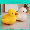 Желтая плюшевая игрушка-утка, животное, мягкая кукла, украшение для спальни, детский милый подарок