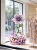 Purple Artificial Flowers for Window Display, Scene Decoration, and Clothing Store Visual Merchandising
