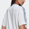 adidas Платье-футболка Originals Trefoil Удобное платье с V-образным вырезом и коротким рукавом Женские платья Белый GN2848