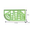 Technical Drawing Ruler Measuring Ruler Plastic Painting Drawing Tool Student Geometric Template Circle Stencil Drafting Supply