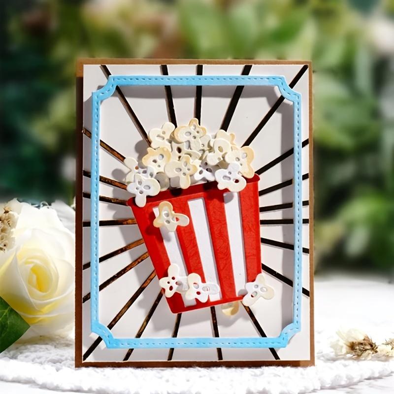 Popcorn Metal Cutting Dies Stencils Die Cut for DIY Scrapbooking Album Paper Card Embossing Crafts