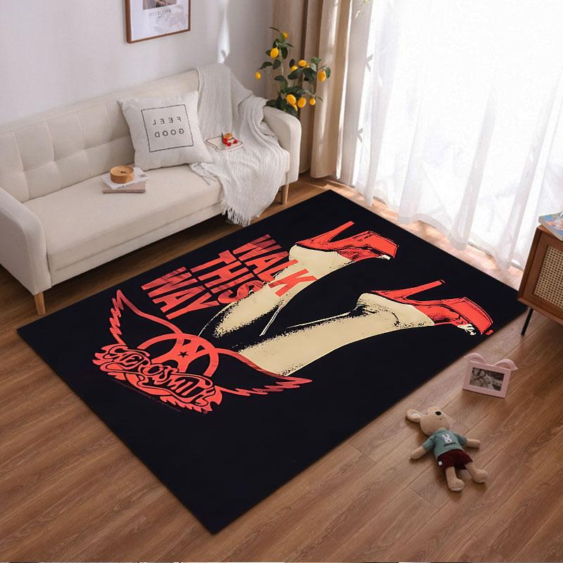 Aerosmith Walk This Way Carpet suitable as a non-slip mat for the living room or bedroom sofa