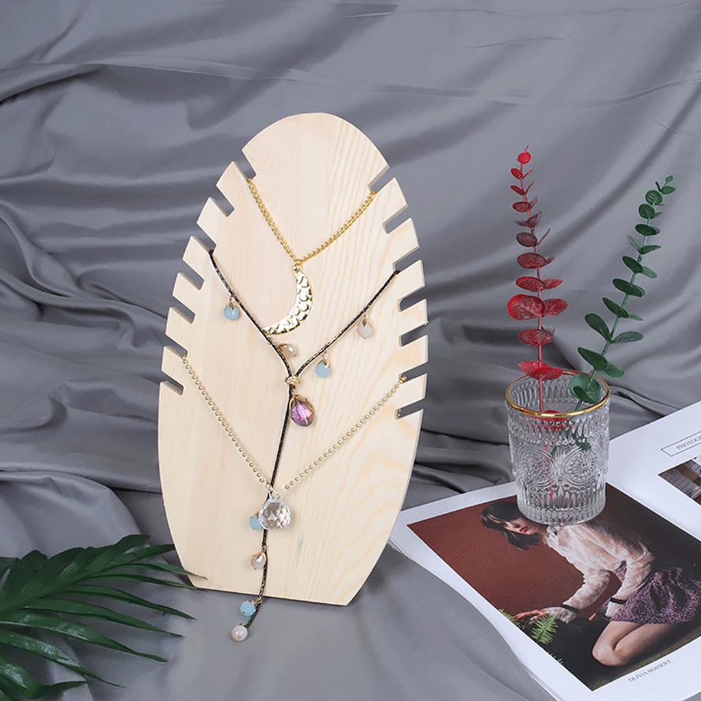 Подставка для ювелирных изделий из дерева, настольный органайзер для ожерелий, держатель для хранения