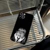 Чехол для телефона в стиле японского хоррор-манга ДЛЯ IPhone 15promax 14 11 12 Pro 15 16 Plus 13 Pro MAX XR XS Черные Мягкие Чехлы