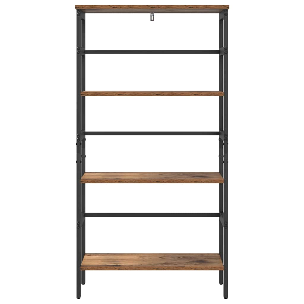 Винтажная деревянная книжная полка 60 x 29,5 x 115 см Древесно-стружечная плита